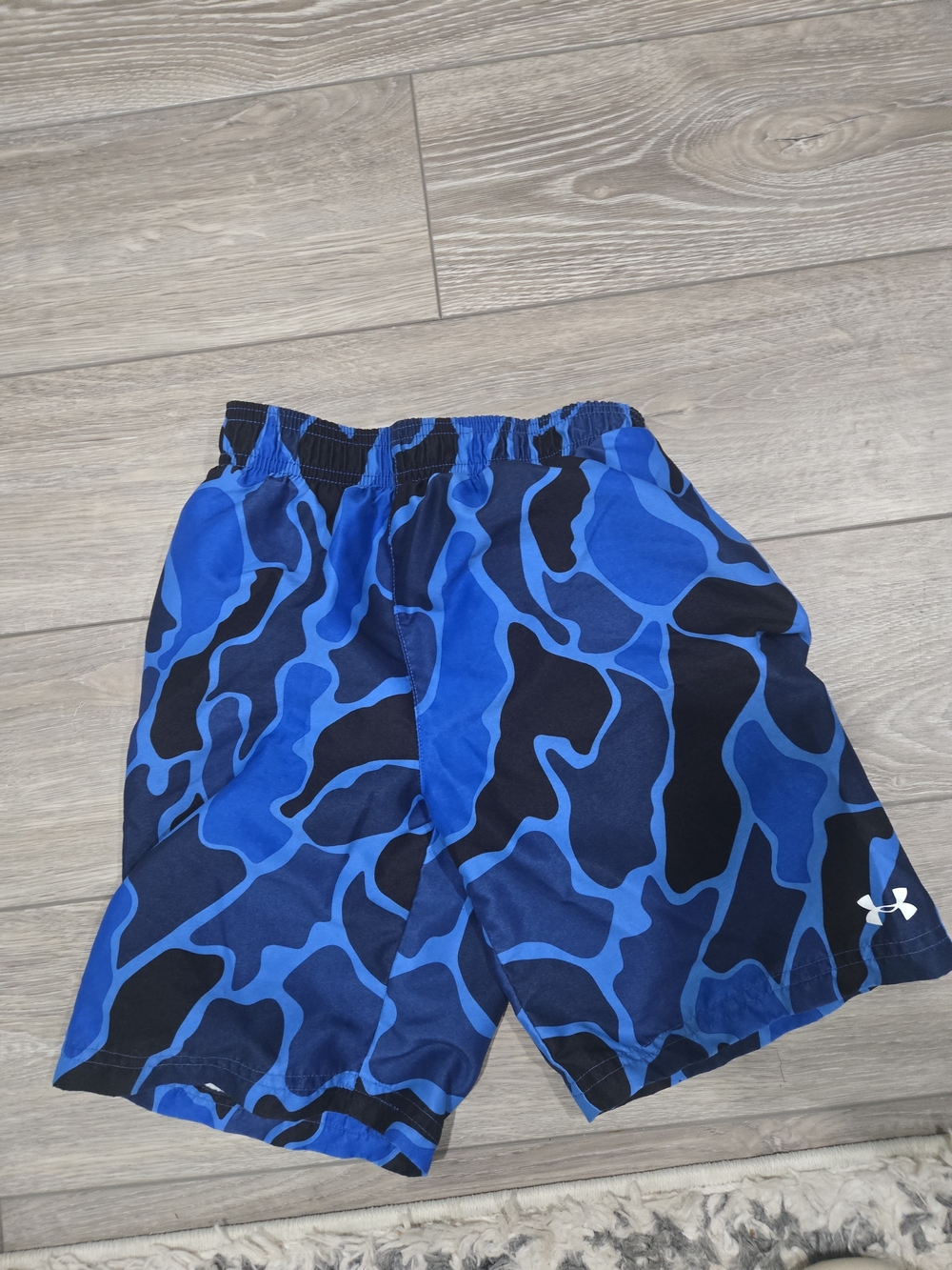 Under Armour Blue and Black Kids Swim Trunks